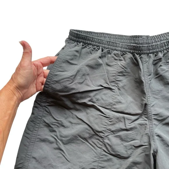 Patagonia Gray Baggies Athletic Shorts 58034 Elastic Waist Lined Tie Sz L - Picture 3 of 13